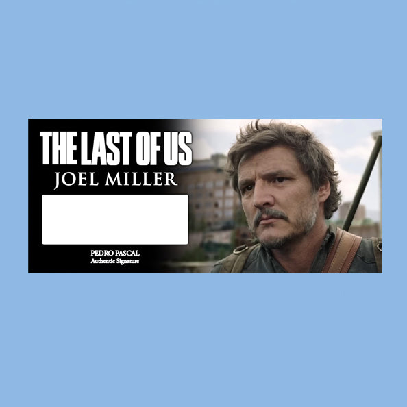 PEDRO PASCAL - MANDALORIAN / LAST OF US - PLAQUES - BRUSHED METAL