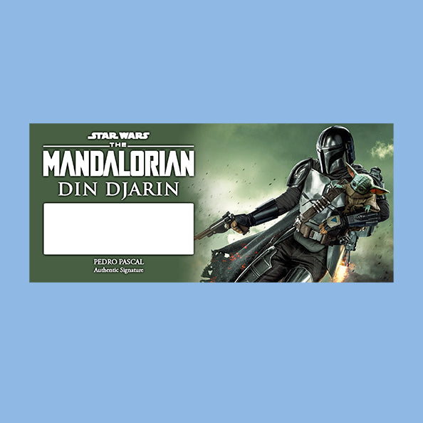 PEDRO PASCAL - MANDALORIAN / LAST OF US - PLAQUES - BRUSHED METAL