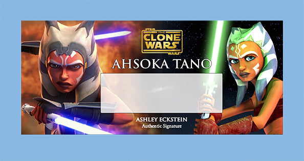 Ashley Eckstein - AHSOKA TANO - PLAQUES - BRUSHED METAL
