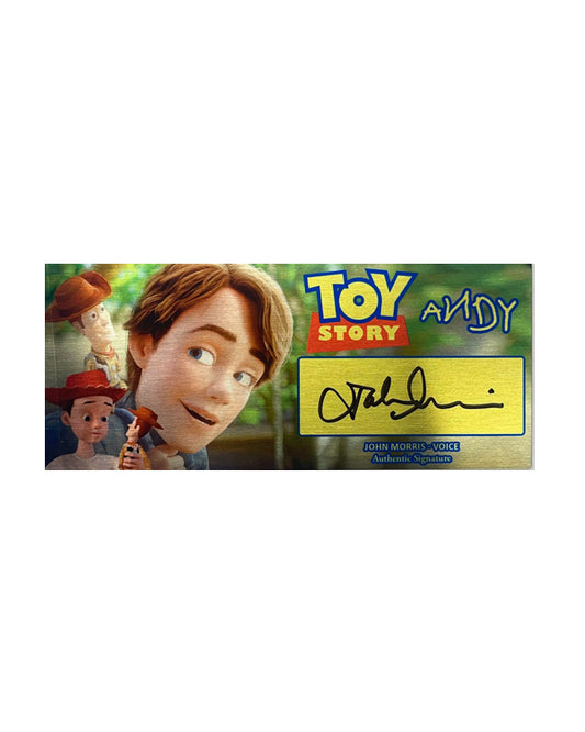 JOHN MORRIS - TOY STORY - ANDY - 3X7 PLAQUE