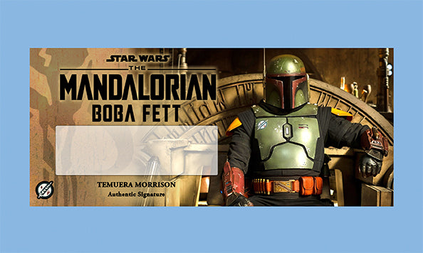Temuera Morrison - BOBA FETT / JANGO FETT - PLAQUES - BRUSHED METAL