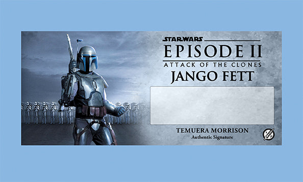 Temuera Morrison - BOBA FETT / JANGO FETT - PLAQUES - BRUSHED METAL