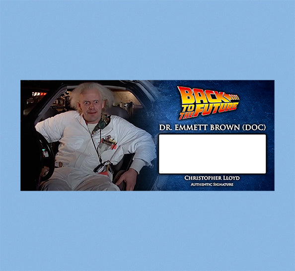 BACK TO THE FUTURE - DOC - MARTY - BRUSHED METAL