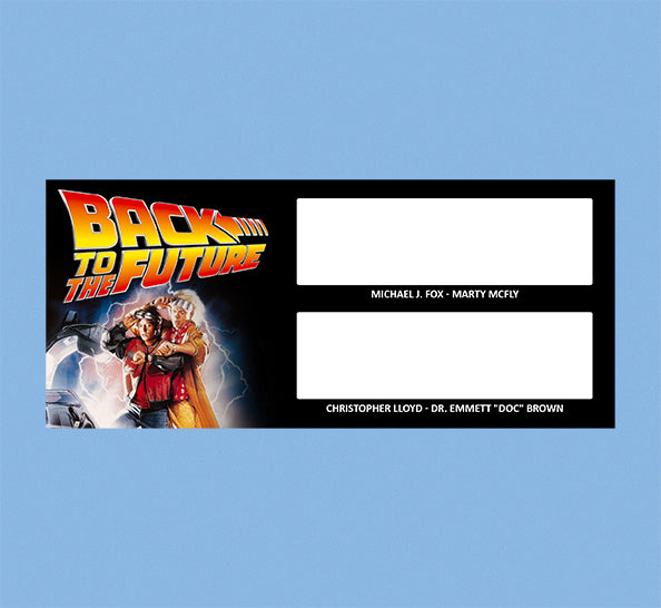 BACK TO THE FUTURE - DOC - MARTY - BRUSHED METAL