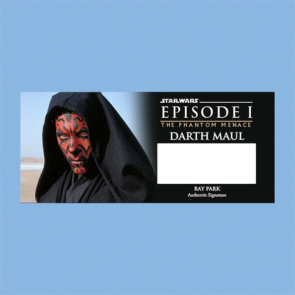RAY PARK - DARTH MAUL - PLAQUES - BRUSHED METAL