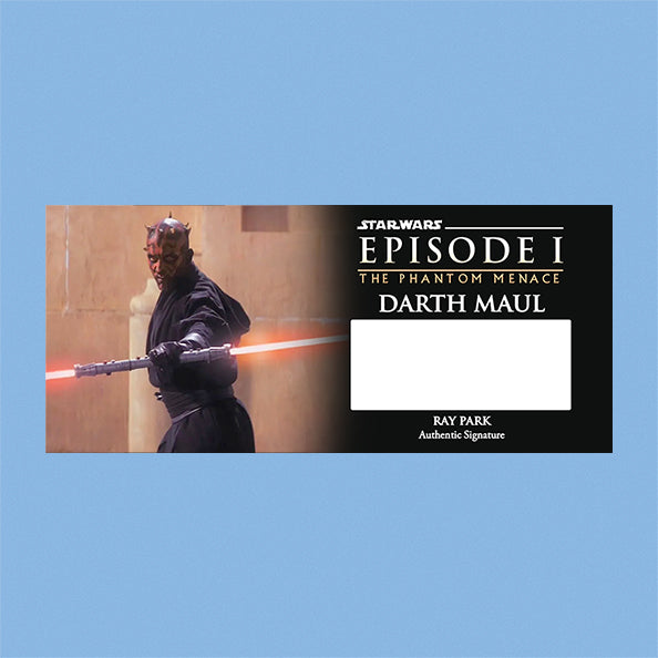 RAY PARK - DARTH MAUL - PLAQUES - BRUSHED METAL