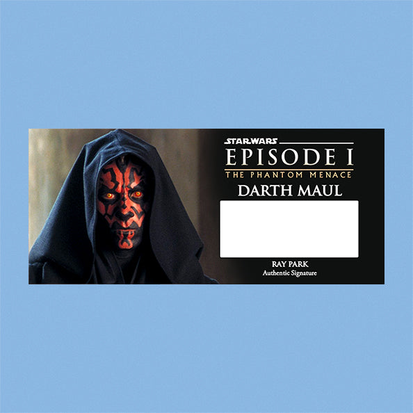 RAY PARK - DARTH MAUL - PLAQUES - BRUSHED METAL