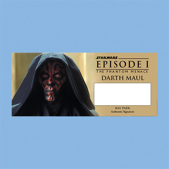 RAY PARK - DARTH MAUL - PLAQUES - BRUSHED METAL