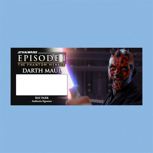 RAY PARK - DARTH MAUL - PLAQUES - BRUSHED METAL