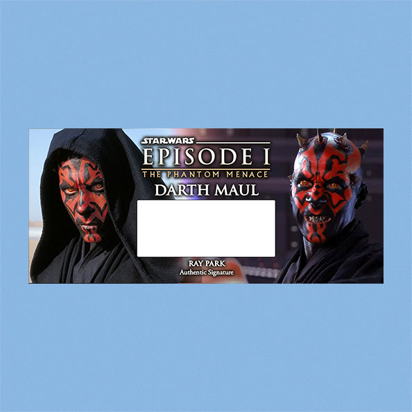 RAY PARK - DARTH MAUL - PLAQUES - BRUSHED METAL