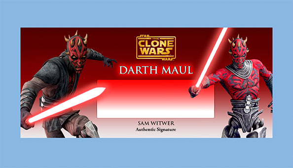 SAM WITWER - DARTH MAUL - PLAQUES - BRUSHED METAL
