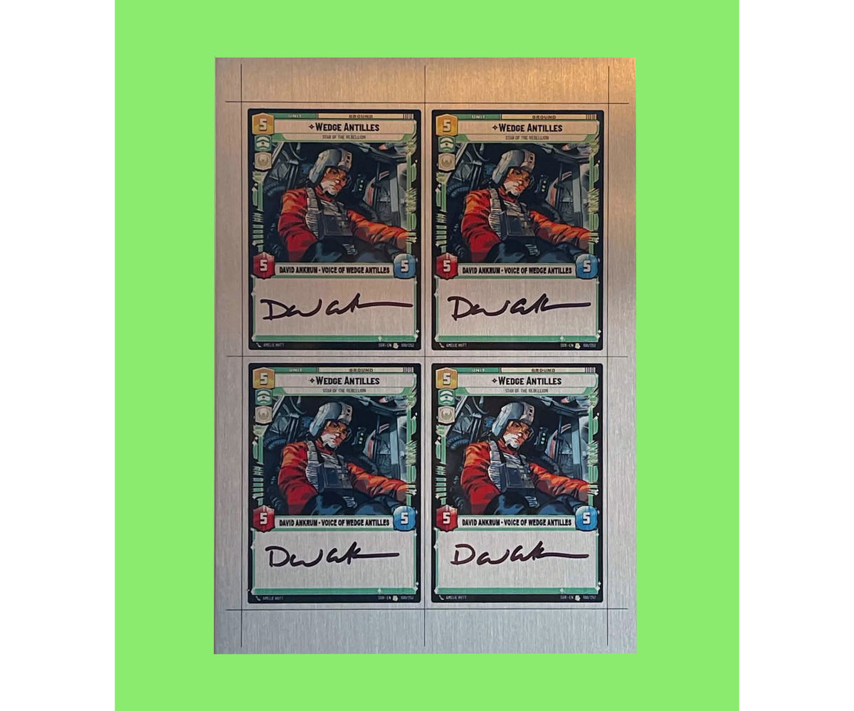 DAVID ANKRUM - WEDGE ANTILLES - X-WING COMIC UNCUT SHEET