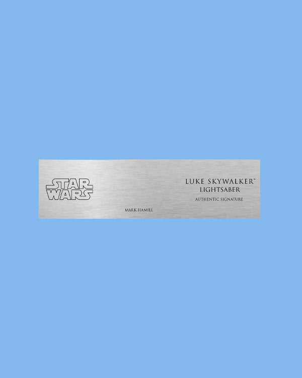 MARK HAMIL - LUKE SKYWALKER - PLAQUES - BRUSHED METAL