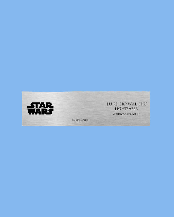MARK HAMIL - LUKE SKYWALKER - PLAQUES - BRUSHED METAL