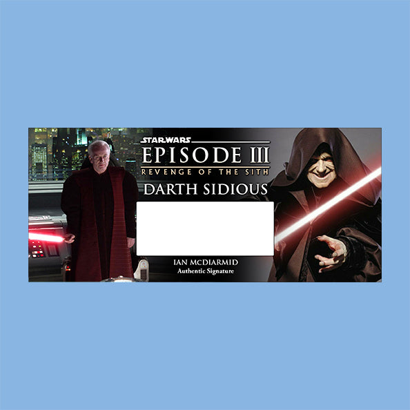 IAN McDIARMID - EMPEROR PALPATINE - PLAQUES - BRUSHED METAL