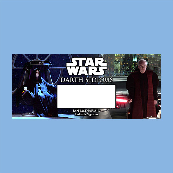 IAN McDIARMID - EMPEROR PALPATINE - PLAQUES - BRUSHED METAL