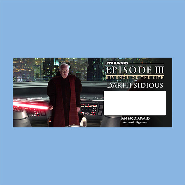 IAN McDIARMID - EMPEROR PALPATINE - PLAQUES - BRUSHED METAL