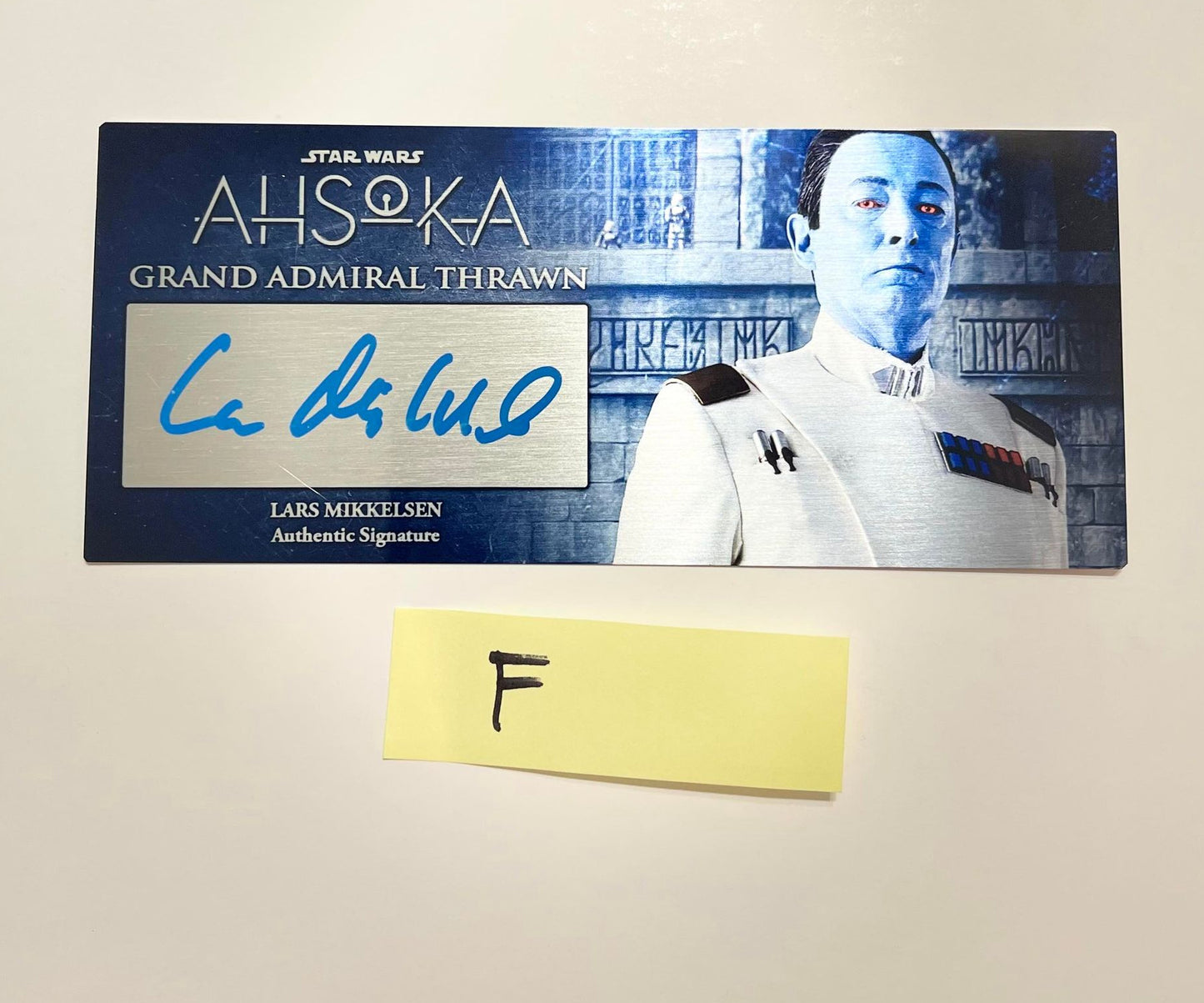 LARS MIKKELSEN - GRAND ADMIRAL THRAWN - AHSOKA TV SHOW - 3X7 PLAQUE