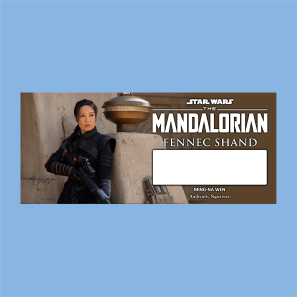 MING-NA WEN - FENNEC SHAND - MANDALORIAN - PLAQUE - BRUSHED METAL
