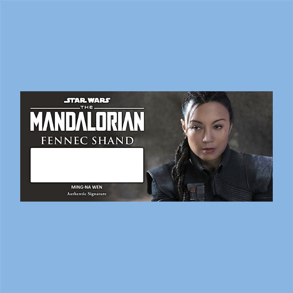 MING-NA WEN - FENNEC SHAND - MANDALORIAN - PLAQUE - BRUSHED METAL