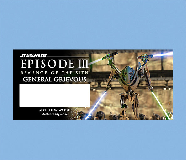 MATTHEW WOOD - GENERAL GRIEVOUS - PLAQUES - BRUSHED METAL
