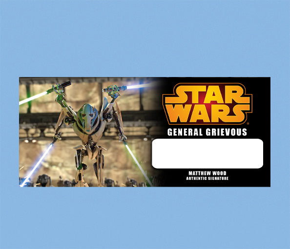 MATTHEW WOOD - GENERAL GRIEVOUS - PLAQUES - BRUSHED METAL