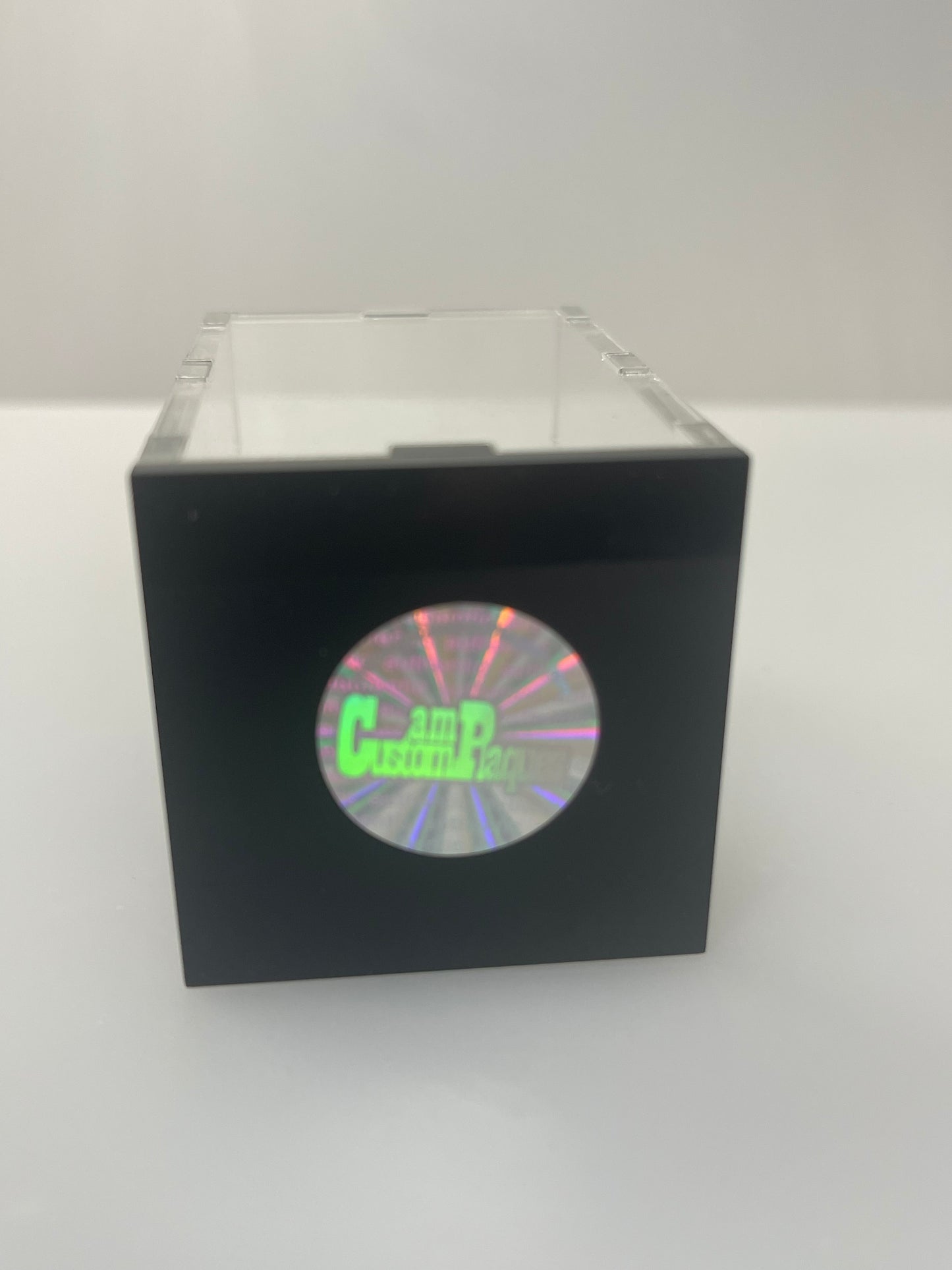 Minifigure Acrylic Display Case - With Backdrop Image