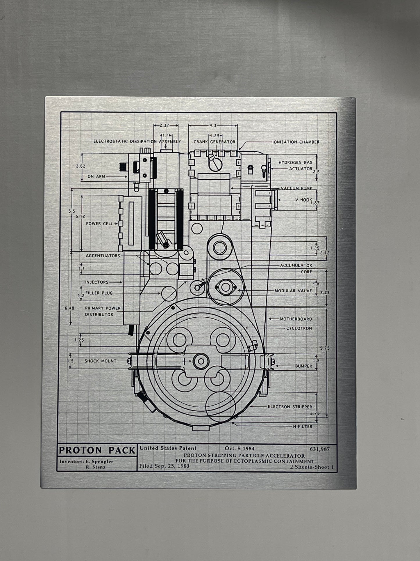 GHOSTBUSTERS PLAQUE 8x10 Inches
