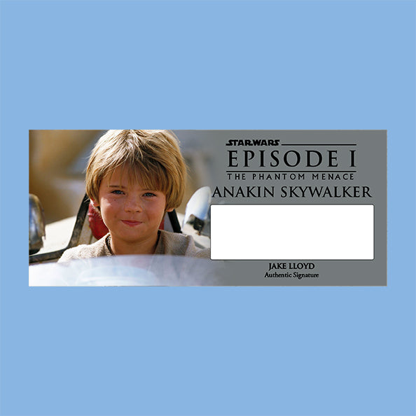 JAKE LLOYD - ANAKIN SKYWALKER - PLAQUES - BRUSHED METAL
