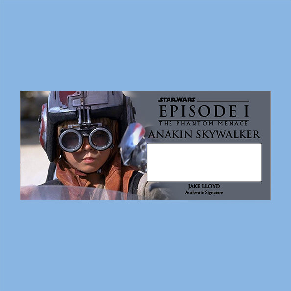 JAKE LLOYD - ANAKIN SKYWALKER - PLAQUES - BRUSHED METAL