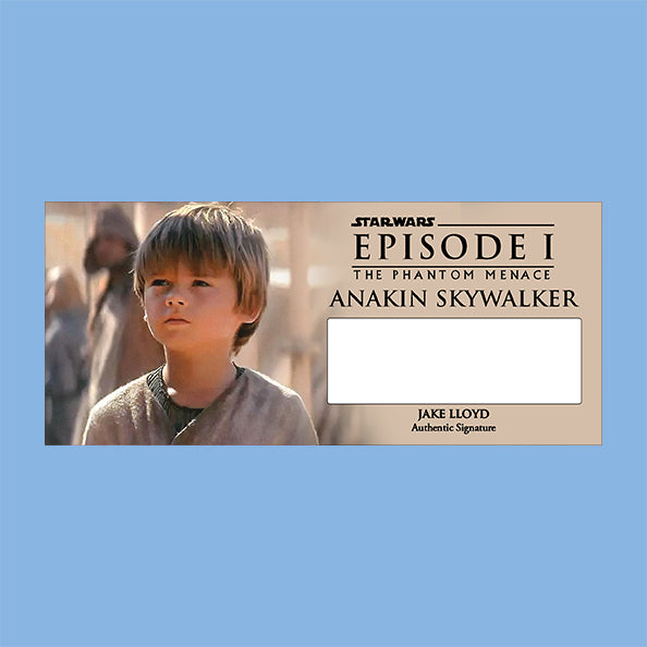 JAKE LLOYD - ANAKIN SKYWALKER - PLAQUES - BRUSHED METAL