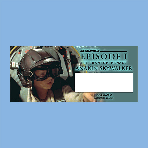 JAKE LLOYD - ANAKIN SKYWALKER - PLAQUES - BRUSHED METAL