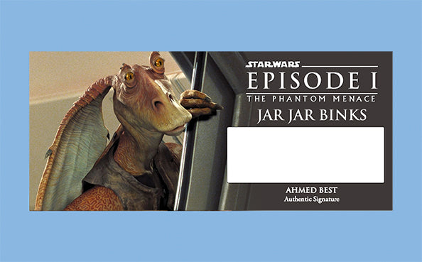 AHMED BEST - JAR JAR BINKS - PLAQUES - BRUSHED METAL