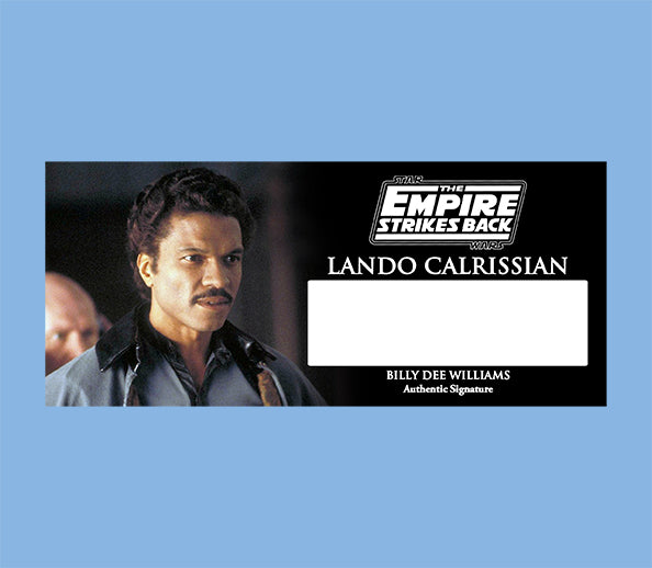 BILLY DEE WILLIAMS - LANDO CALRISSIAN - PLAQUES - BRUSHED METAL
