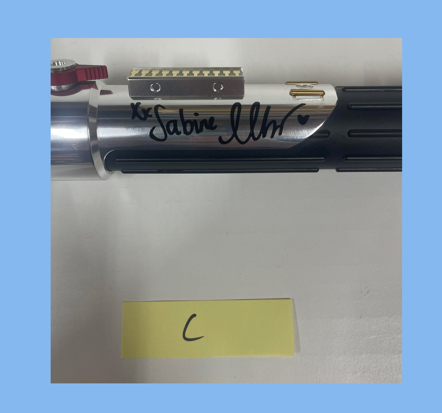 SABINE WREN SIGNED LIGHTSABER PROP - AHSOKA SHOW