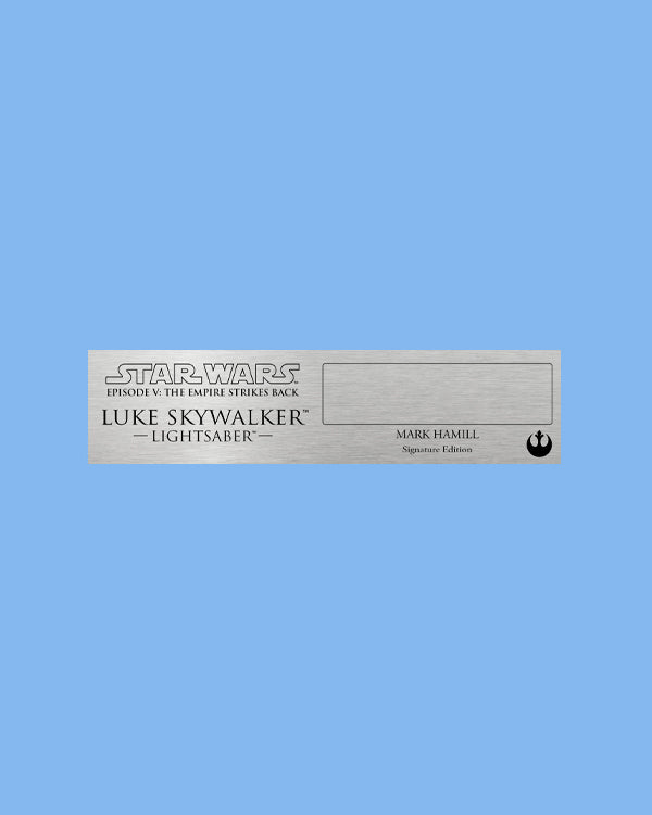 MARK HAMIL - LUKE SKYWALKER - PLAQUES - BRUSHED METAL