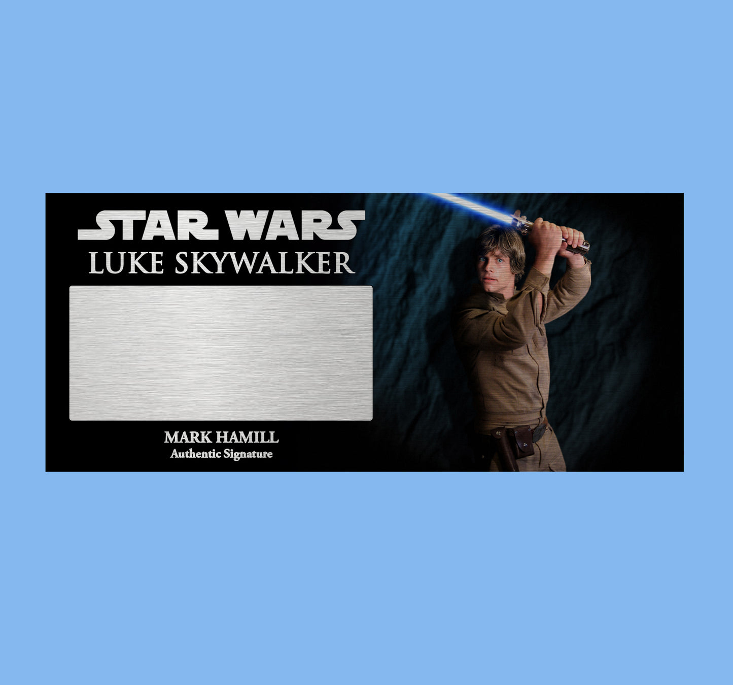 MARK HAMIL - LUKE SKYWALKER - PLAQUES - BRUSHED METAL