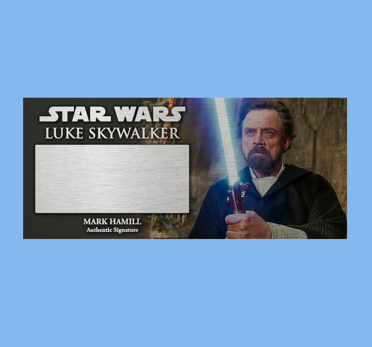 MARK HAMIL - LUKE SKYWALKER - PLAQUES - BRUSHED METAL