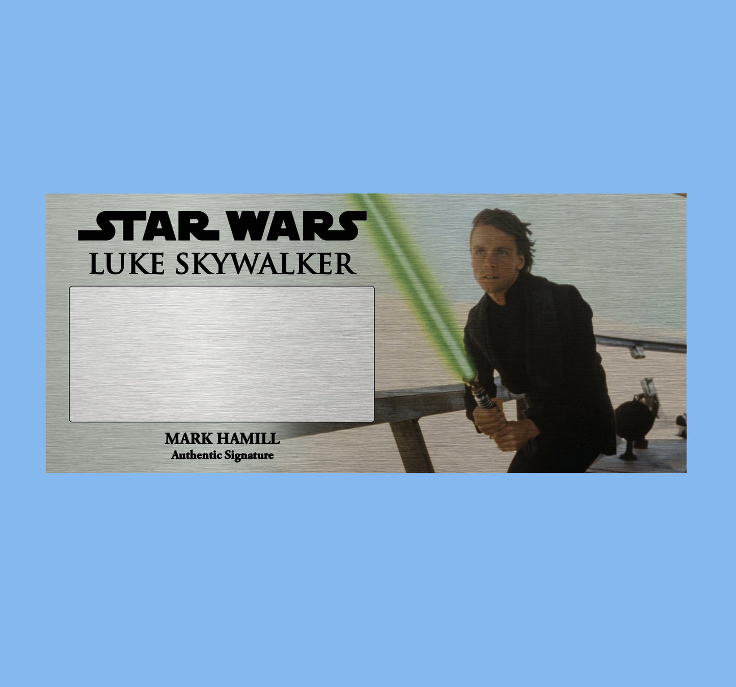 MARK HAMIL - LUKE SKYWALKER - PLAQUES - BRUSHED METAL