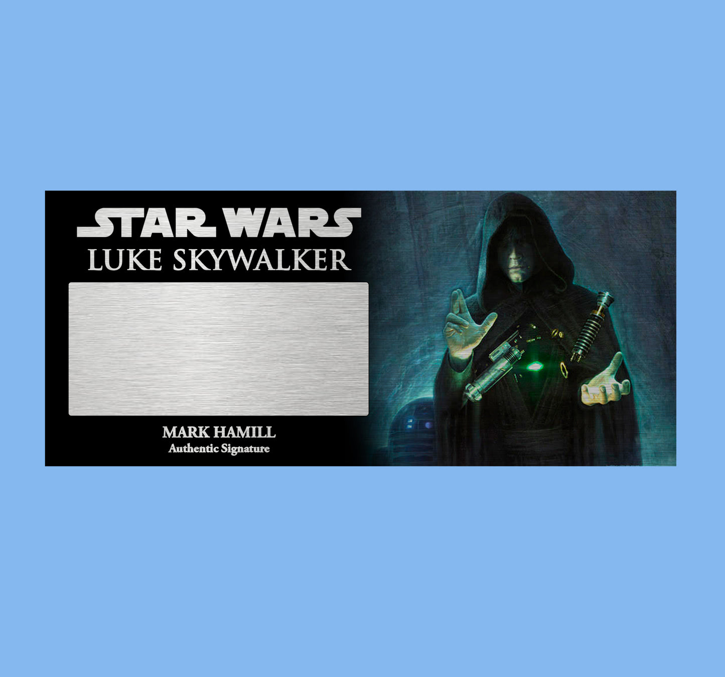 MARK HAMIL - LUKE SKYWALKER - PLAQUES - BRUSHED METAL