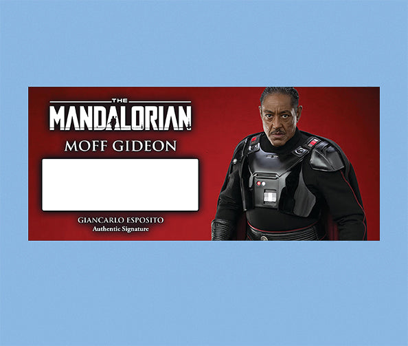 GIANCARLO ESPOSITO - MOFF GIDEON - PLAQUES - BRUSHED METAL