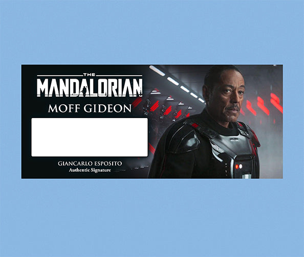 GIANCARLO ESPOSITO - MOFF GIDEON - PLAQUES - BRUSHED METAL