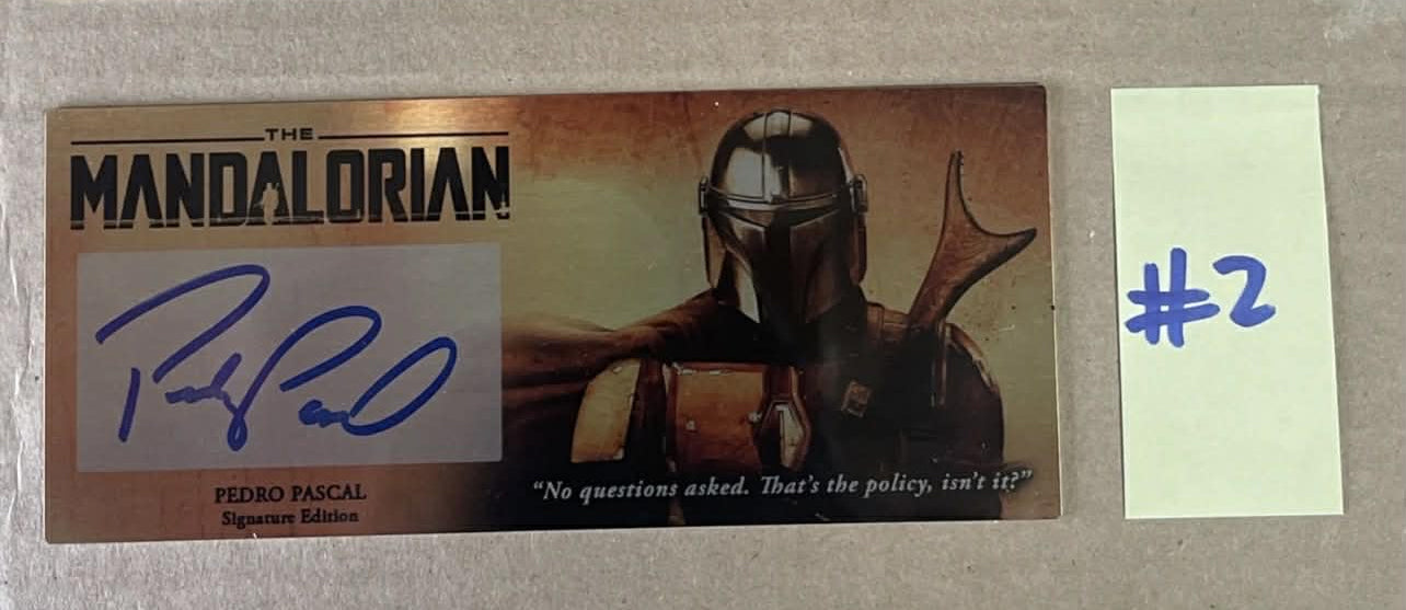 PEDRO PASCAL - THE MANDALORIAN - 3X7 PLAQUE