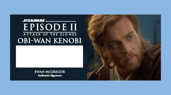 EWAN MCGREGOR - OBI-WAN KENOBI - PLAQUES - BRUSHED METAL