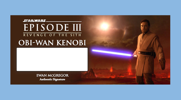 EWAN MCGREGOR - OBI-WAN KENOBI - PLAQUES - BRUSHED METAL
