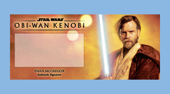 EWAN MCGREGOR - OBI-WAN KENOBI - PLAQUES - BRUSHED METAL