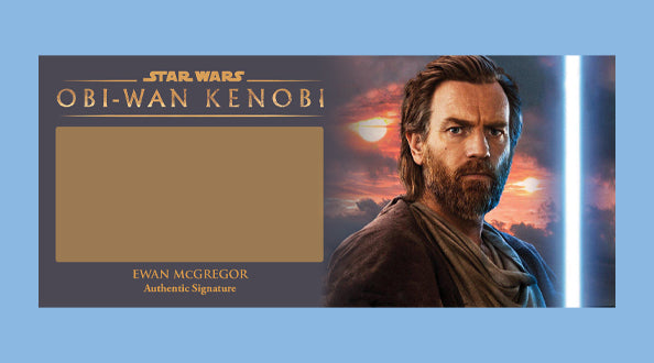 EWAN MCGREGOR - OBI-WAN KENOBI - PLAQUES - BRUSHED METAL