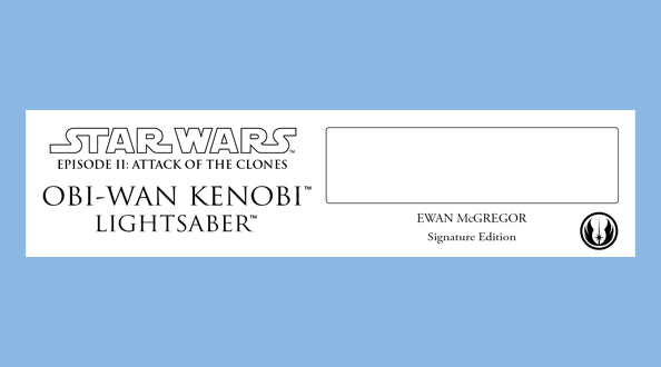 EWAN MCGREGOR - OBI-WAN KENOBI - PLAQUES - BRUSHED METAL