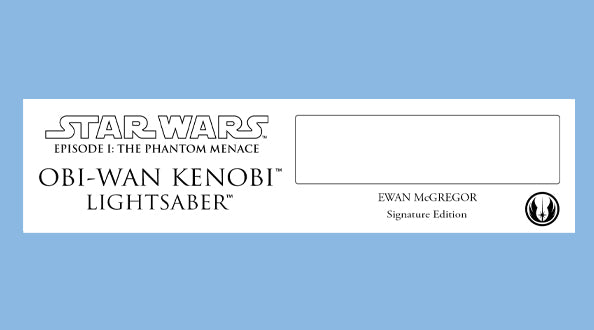 EWAN MCGREGOR - OBI-WAN KENOBI - PLAQUES - BRUSHED METAL
