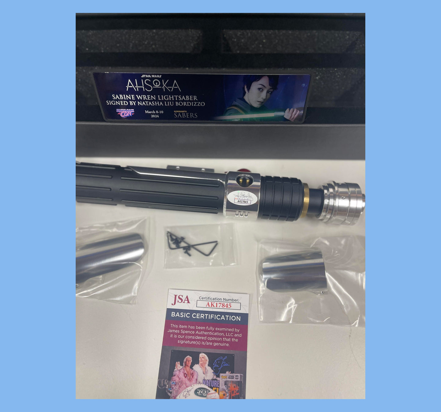 SABINE WREN SIGNED LIGHTSABER PROP - AHSOKA SHOW